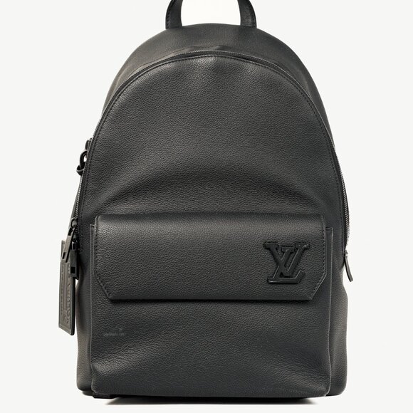 Louis Vuitton Takeoff Black Leather LV Monogram Backpack - Picture 1 of 14